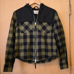 Aztech Mountain Lodge Peak Ski Hoodie Jacket Shacket Size 40 (US 4) Green